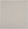 8' Silver Square Geometric Power Loom Area Rug