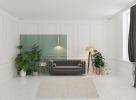 8' Silver Square Geometric Power Loom Area Rug