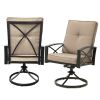 Outdoor Swivel Chairs, Patio Chair Rocker with Cushion (Set of 2)