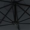 Wall-Mounted Parasol with Metal Pole 118.1" Anthracite